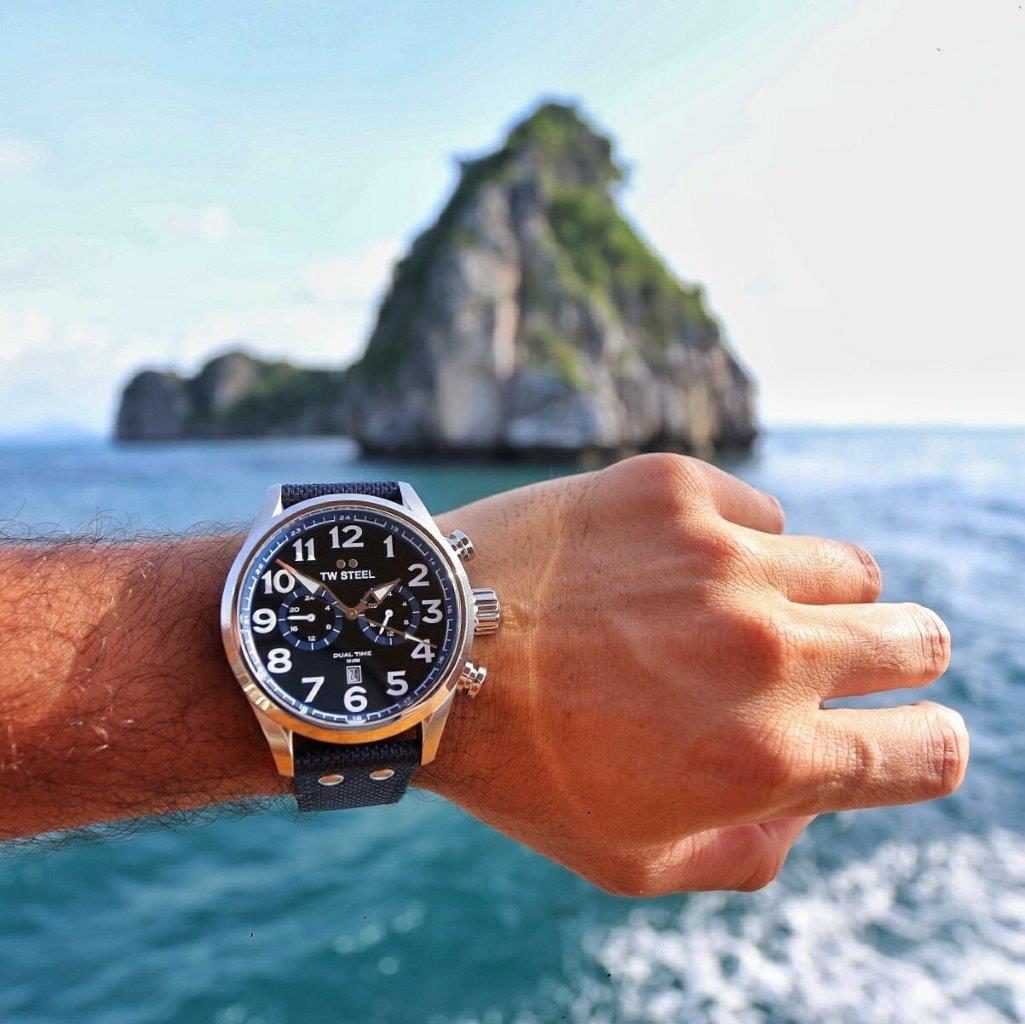 man on sea wearing watch